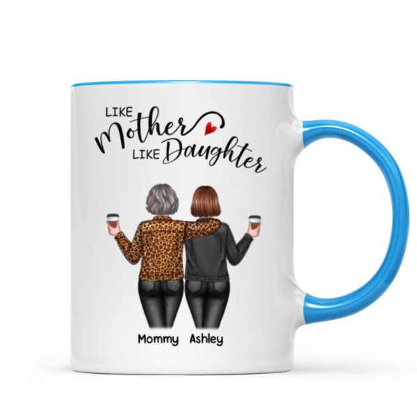 Back View Women Like Mother Like Daughters Personalized Mug