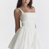Backless Bow Mini Dress