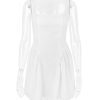 Backless Bow Mini Dress