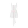 Backless Large Bow Mini Dress