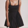 Backless Large Bow Mini Dress
