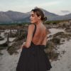 Backless Large Bow Mini Dress