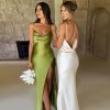 Backless Sleeveless Slim Long Dresses