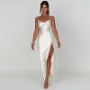 Backless Sleeveless Slim Long Dresses