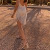 Backless Tassels Sleeveless Mini Dress