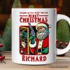 Bad Retro Santa Christmas Personalized Mug, Holiday Humor Gift with Custom Name
