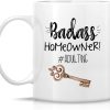 Badass Homeowner Coffee Mug Funny Housewarming Gift for New Home Owner