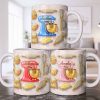 Baking With Love And Style Gold Mixer And Rolling Pin - Personalized Custom Coffee Mug - COOK037_MG