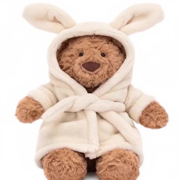 Bartholomew Eggplant Plush Bear – Soft Comfort Toy for Kids and Babies