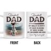 Baseball Dad, Heart Full Message - Personalized Custom Coffee Mug - DAD135_MG