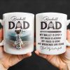 Baseball Dad, Heart Full Message - Personalized Custom Coffee Mug - DAD135_MG