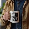 Baseball Dad Personalized Mug, Patriotic Gift for Sports Fathers with Custom Name