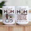 Baseball Mom But My Heart Is Full - Personalized Mug