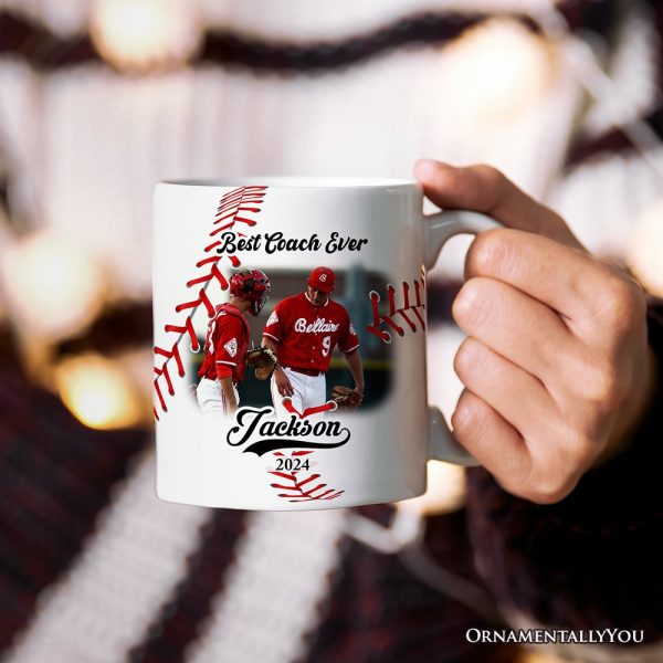 Baseball Personalized Picture Mug Gift, Photo Upload Team, Player and Coaches Gift