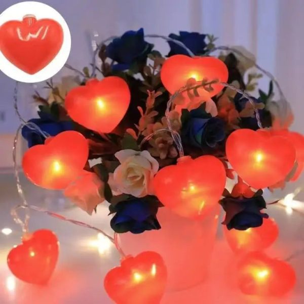Battery Operated Heart String Lights for Valentine’s Day