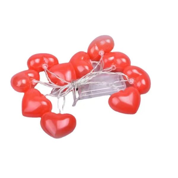 Battery Operated Heart String Lights for Valentine’s Day