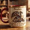 Be A Book Dragon In A World Of Bookworms - Personalized Accent Mug - Gift For Book Lovers NL122