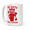 Be Cute Hail Satan Kewpie Parody White Print Coffee Mug