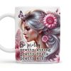 Be Pretty, Strong, Brave, Kind Mug With Flowers And Butterfly - Personalized Custom Coffee Mug - GDT206_MG
