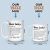 Be The Boss Lady Who Makes A Difference - Coworker Personalized Custom Mug - Christmas Gift, Gift For Coworkers, Work Friends, Colleagues