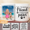 Beach Bikini And Dogs Coffee Mug