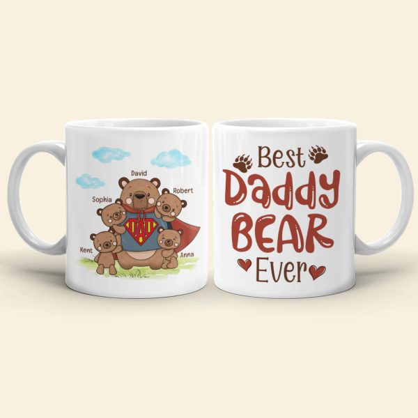 Bear Dad DR-WHM-03NAQN250423HA Personalized Coffee Mug