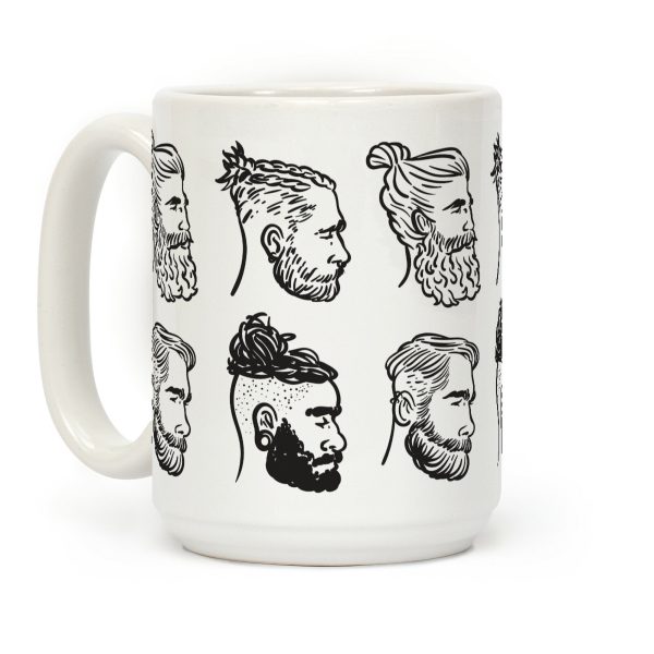 Beards, Braids and Man Buns Coffee Mug