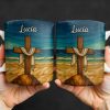Beautifully Illustrated Cross Draped With Cloth - Personalized Custom Coffee Mug - FTH058_MG