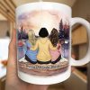 Because Of You I Laugh A Little Harder - Personalized Mug