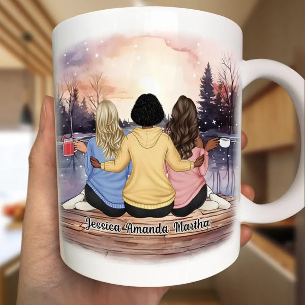 Because Of You I Laugh A Little Harder - Personalized Mug