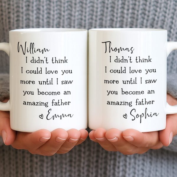 Become An Amazing Father - Personalized Custom Coffee Mug - HSB085_MG