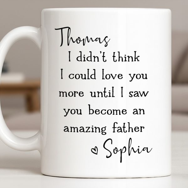 Become An Amazing Father - Personalized Custom Coffee Mug - HSB085_MG