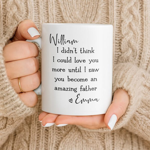 Become An Amazing Father - Personalized Custom Coffee Mug - HSB085_MG