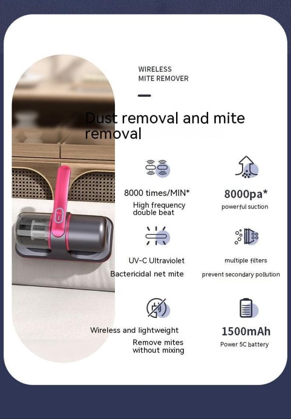 Bed Vacuum Cleaner Wireless Uv Sterilization
