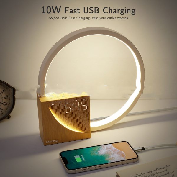 Bedside Lamp With Natural Sounds And Alarm Clock