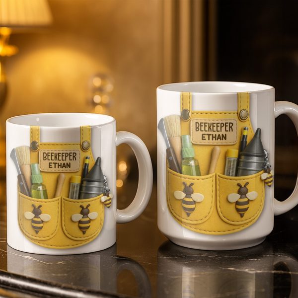 Beekeeper Customizable Bee And Nature Lovers Mug - Personalized Custom Coffee Mug - FARM017_MG