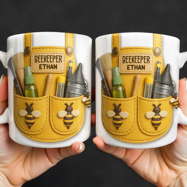 Beekeeper Customizable Bee And Nature Lovers Mug - Personalized Custom Coffee Mug - FARM017_MG