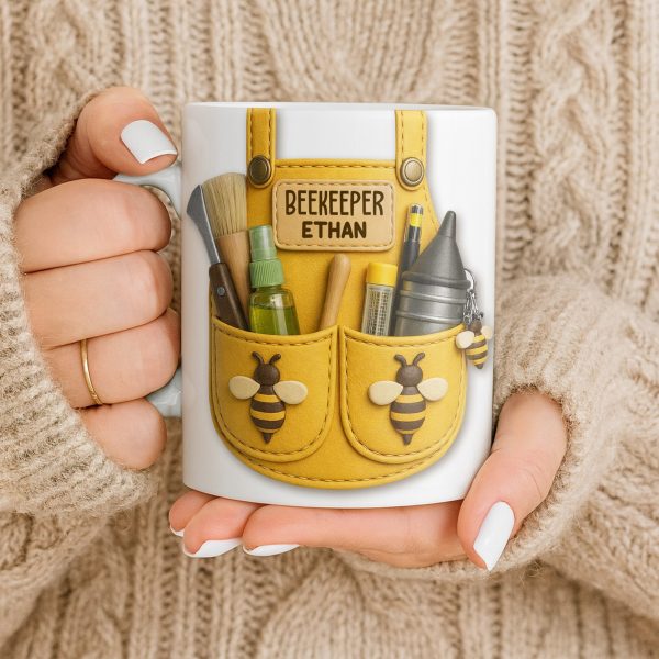 Beekeeper Customizable Bee And Nature Lovers Mug - Personalized Custom Coffee Mug - FARM017_MG
