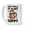 Beer Makes Me Heart Hoppy Coffee Mug