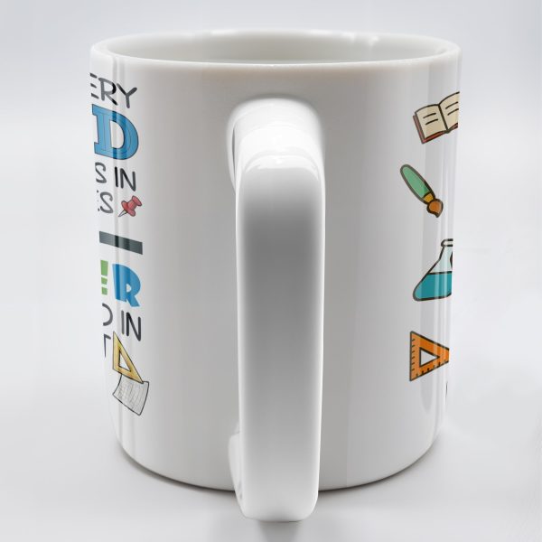 Behind Every Child Who Believes In Themselves, Teacher Appreciation - Personalized Custom Coffee Mug - TEACH030_MG