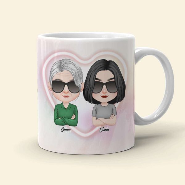 Behind Every Crazy Daughter, Personalized Mug, Gift For Mother's Day