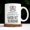 Behind Every Good Doctor Is A Great Nurse, Nurse Cap and Mask - Personalized Custom Coffee Mug - NUR010_MG
