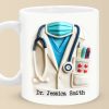 Behind Every Mask Is A Hero - Nurse Personalized Custom 3D Inflated Effect Printed Mug - Appreciation, Thank You Gift, Nurse Life, Doctor Life