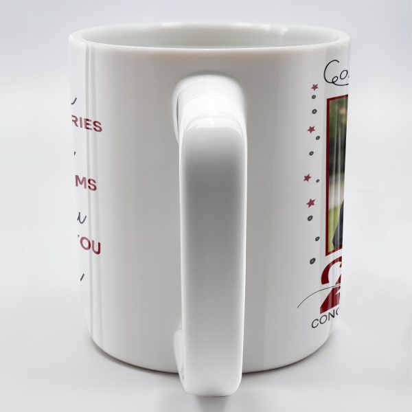 Behind You All Your Memories, Graduation Cap And Diploma - Personalized Custom Coffee Mug - GRAD015_MG