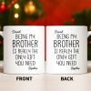 Being My Brother Is Really The Only Gift You Need - Personalized Custom Coffee Mug - BRT001_MG