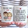 Being My Husband Is The Only Gift You Need - Couple Personalized Custom Mug - Gift For Husband Wife, Anniversary