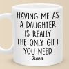 Being My Parent Is The Ultimate Blessing - Family Personalized Custom Mug - Gift for Mom, Dad