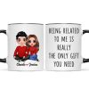 Being Related To Me Couple Personalized Mug