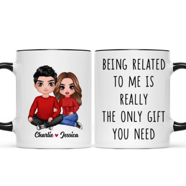 Being Related To Me Couple Personalized Mug