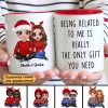 Being Related To Me Couple Personalized Mug